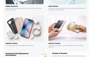 Top homepage section of JustSmartphone